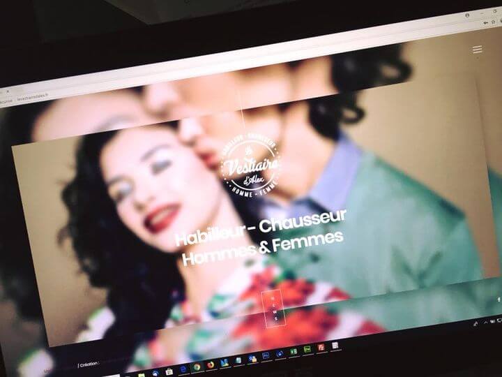 Site internet Le vestiaire d'ALex